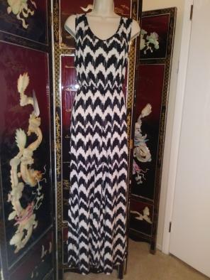 Jumpsuit tribal print black & white