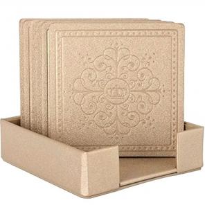Champagne Coasters w/holder NEW!