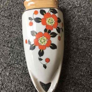 Vintage Hand Painted Wall Pocket