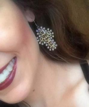 Leopard Bling Earrings