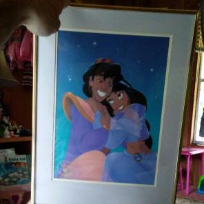 Disney's alladdin lithograph