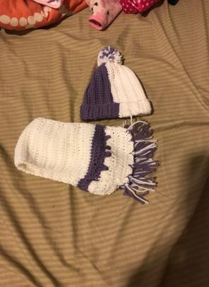 Homemade Scarf And Hat Baby