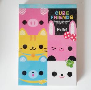 Kamio Cube Friends Memo Pad