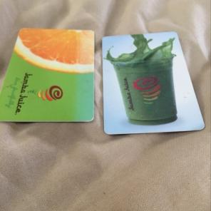 Jamba Juice Gift Gards