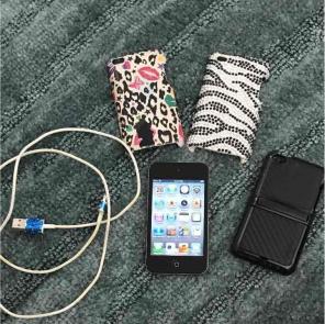 iPod Touch 4th Generation 64Gb & 3 Cases