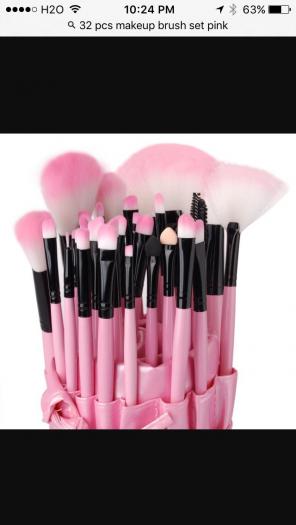 New 32 Pink Professional Makeup Brushes