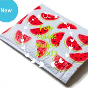 40 Pack Watermelon Bubble Mailer 8.5x12"