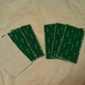 Green Arrow Cloth Wipes Set of 6