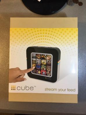 New In Box CUBE Social Media Photo Frame