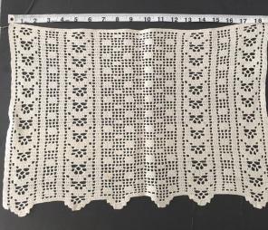 Crochet small window panel