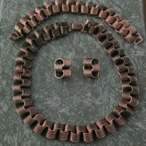 Vintage Copper Necklace Set