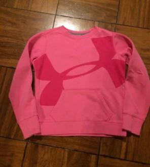 Girls Under Armour Pink Pullover