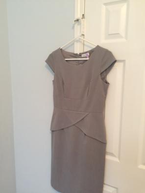 Calvin Klein Grey Sheath Dress Size 4