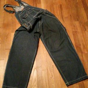 Wolverines Dark Denim Overalls 38x29