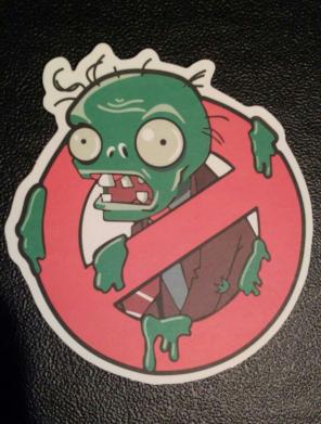 No zombies sticker