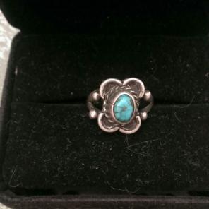 Sterling Silver Navajo Turquoise Ring