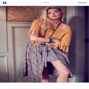 Free People Love Train Wrap Skirt