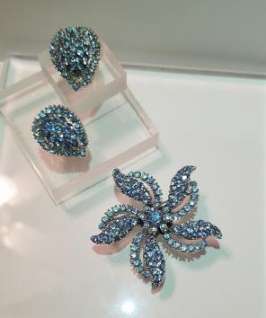 1940 Demi parue brooch,earring set