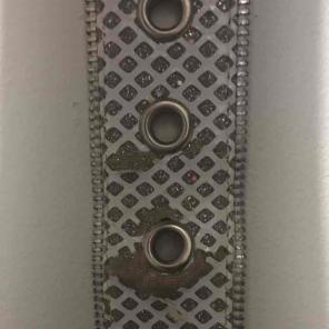 White glittery belt