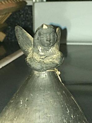 Mexican Oxacata black clay Angel bell