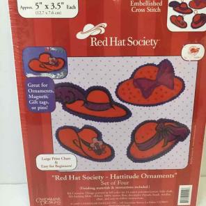 Red Hat Society Criss Stitch