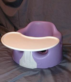 Bumbo baby seat with tray