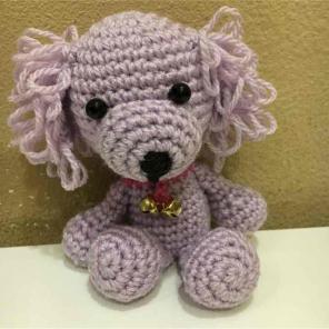 Hand knit dog