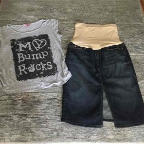 A pea in the pod denim Joe's skirt sz S