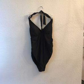Maternity Medium Black Halter Swimsuit