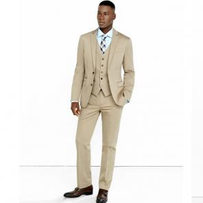 Express Khaki Cotton Sateen Suit