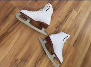 New White Figure Skates, Size 4