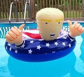Inflatable Trump Pool Tube Float