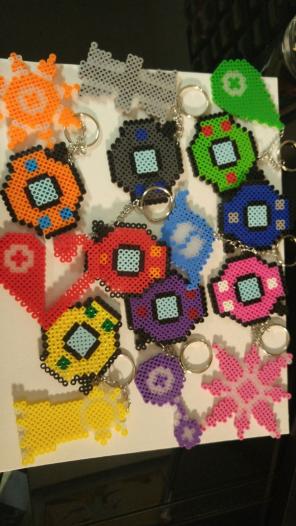 Digimon S1 digivice keychains