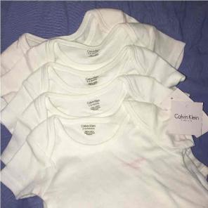 NWT 5 Pc. Calvin Klein Baby Onesie