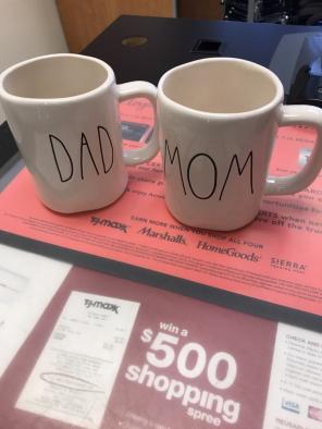Rae Dunn Mon And Dad Mugs