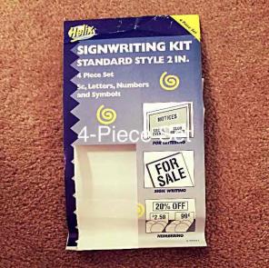 Sign Writing Kit (Standard Size-2 Inch)