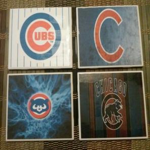 Chicago Cubs Tile Coasters
