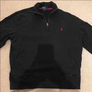 Black Ralph Polo half zip