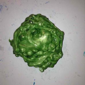2oz green metallic fishbowl slime