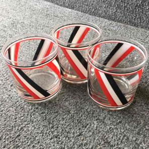 Vintage 3 Striped Glasses