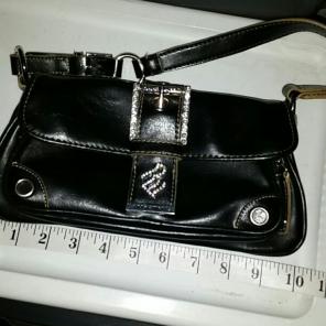 Roca Wear black leather handbag
