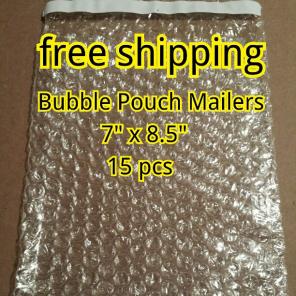 15 NEW bags 7"x8.5" BUBBLE Pouch Mailers