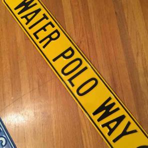 Water polo Way Street Sign