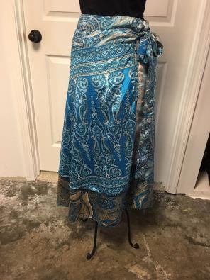 Satin Wrap Skirt