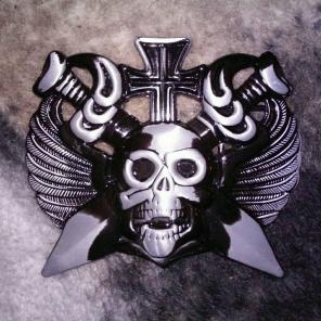 New guys skull belt buckle