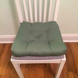 Green chair cushion