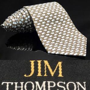 Jim Thompson Neck Tie Elephant Blue Tie
