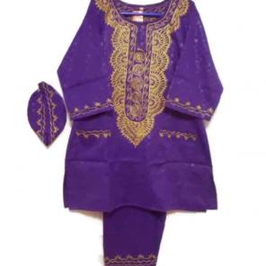 Men,s African Brocade 3Pcs Pant Suit