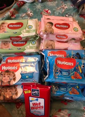 Nip 20 packs of 52ct Huggies baby wipes