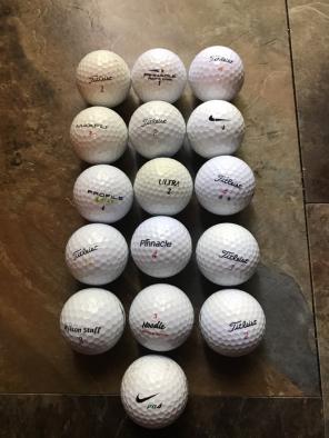 Lot Of 16 Golf Balls